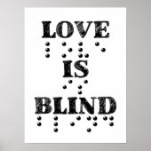 Liebe Blind Braille Poster (Vorne)