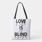 Liebe Blind Braille Tasche (Rückseite)