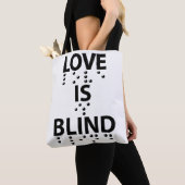 Liebe Blind Braille Tasche (Von Nahem)