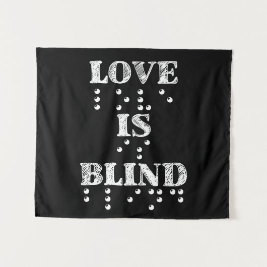 Liebe Blind Braille Wandteppich (Vorderseite (Horizontal))