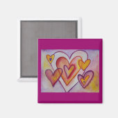 Liebe blockieren benutzerdefinierte Magnete Magnet (Vorderseite/Rückseite)