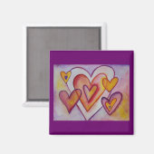 Liebe blockieren benutzerdefinierte Magnete Magnet (Vorderseite/Rückseite)