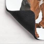 Liebe Bloodhound Welpe Hund Mousepad (Ecke)