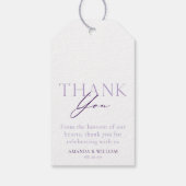 Liebe Bloom Floral Vielen Dank, dass Sie das Gesch Geschenkanhänger (Rückseite)