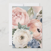 Liebe Bloom Peony Garden Boho Arch Brautparty Einladung (Rückseite)