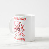 LIEBE BLOOMEN AUS DEM BEREICH Valentin Geschenkide Kaffeetasse (Vorderseite Links)