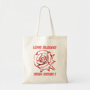LIEBE BLOOMEN AUS DEM BEREICH Valentin Geschenkide Tragetasche
