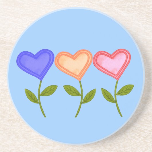 Liebe Blooms Coster Getränkeuntersetzer (Vorne)