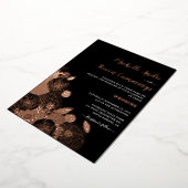 Liebe Blooms ・ Elegante Blumenhochzeit Folieneinladung (Gedreht)