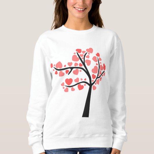 🌴 ❤️ Liebe Blooms: Herzbaum der Zuneigung ❤️ 🌲 Sweatshirt (Vorderseite)