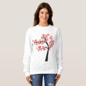 🌴 ❤️ Liebe Blooms: Herzbaum der Zuneigung ❤️ 🌲 Sweatshirt (Vorne ganz)