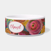 "Liebe Blooms" Pet Bowl