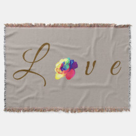 Liebe Blooms Rainbow-Rose Decke