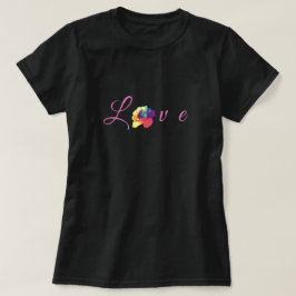 Liebe Blooms Rainbow-Rose T-Shirt