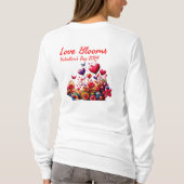 Liebe Blooms - Valentinstag 2024 T-Shirt (Rückseite)