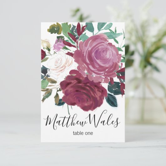 Liebe Blossom Einladung (Stehend Vorderseite)