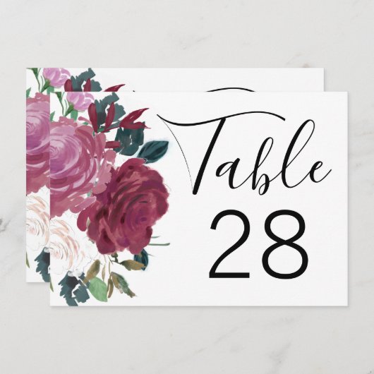 Liebe Blossom Einladung (Vorne/Hinten)