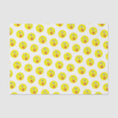 Liebe Blow Kiss Herzgelbes Emoji-Muster Seidenpapier (Vorderseite)