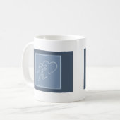 LIEBE (BLUBERRY) KAFFEETASSE (Vorderseite Links)