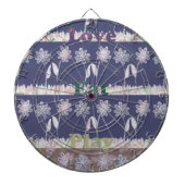 Liebe Blue Baby Duschfarben Dartscheibe (vorne)