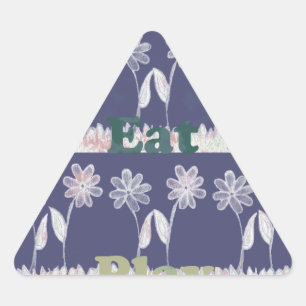 Liebe Blue Baby Duschfarben Dreieckiger Aufkleber