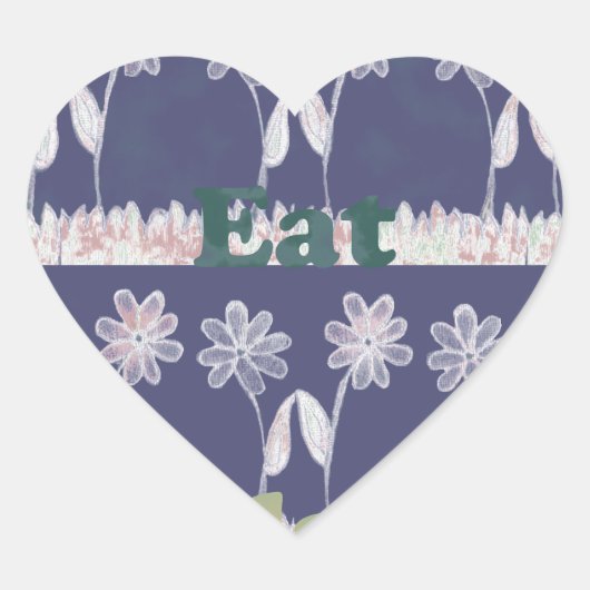 Liebe Blue Baby Duschfarben Herz-Aufkleber (Vorderseite)