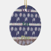 Liebe Blue Baby Duschfarben Keramik Ornament (Rechts)