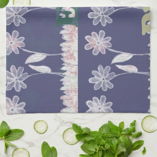 Liebe Blue Baby Duschfarben Küchentuch (Gefaltet)