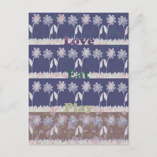 Liebe Blue Baby Shower Inspiration Angebotsfarbe Einladungspostkarte (Vorderseite)