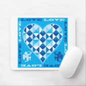 Liebe (Blue Diamond) Mousepad (Mit Mouse)