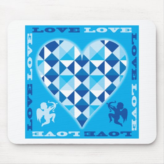 Liebe (Blue Diamond) Mousepad (Vorne)