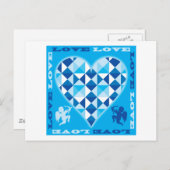 Liebe (Blue Diamond) Postkarte (Vorne/Hinten)
