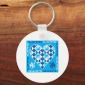 Liebe (Blue Diamond) Schlüsselanhänger (Vorderseite)