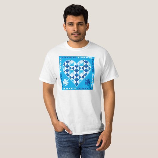 Liebe (Blue Diamond) T-Shirt (Vorne ganz)