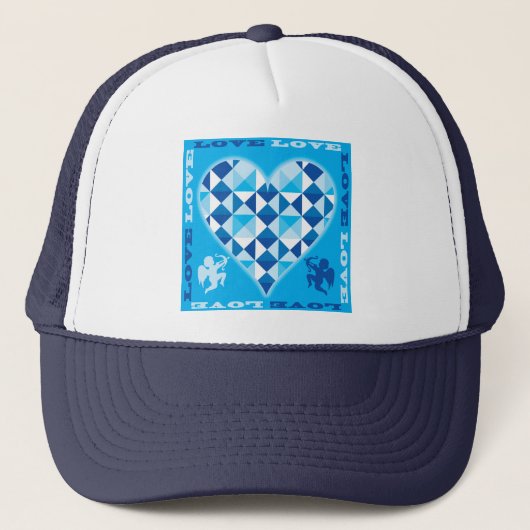 Liebe (Blue Diamond) Truckerkappe (Vorderseite)
