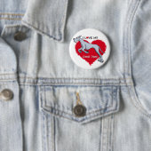 Liebe Blue Great Dane Button (Beispiel)