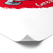 Liebe Blue Great Dane Poster (Ecke)