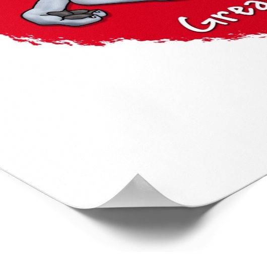 Liebe Blue Great Dane Poster (Ecke)