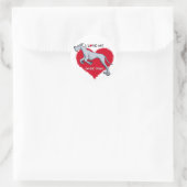 Liebe Blue Great Dane Runder Aufkleber (Tasche)