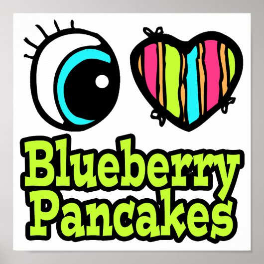 Liebe Blueberry Pancakes Poster (Vorne)