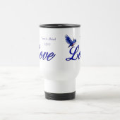 Liebe Bluebird Personalisiert Wedding Reisebecher (Mittel)