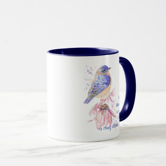 Liebe Bluebirds Garten Vögel so viel Spaß Zitat Tasse (VorderseiteRechts)