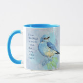 Liebe BLUEBIRDS so sehr ich Spaß Zitat Tasse (Links)