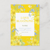Liebe blüht Frühjahrsheirat Details QR Begleitkarte (Vorderseite)