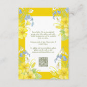 Liebe blüht Frühjahrsheirat Details QR Begleitkarte (Rückseite)