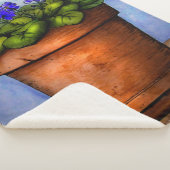 Liebe blüht hier Violetten Sherpadecke (3/4)