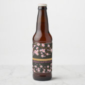 Liebe blüht Kirschblossom Bierflaschenetikett (Vorderseite)