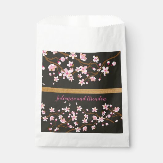 Liebe blüht Kirschblossom Geschenktütchen (Vorderseite)