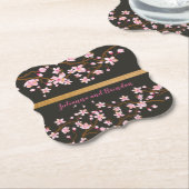 Liebe blüht Kirschblossom Untersetzer (angewinkelt)