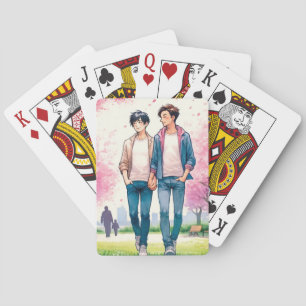 Liebe blüht spielkarten